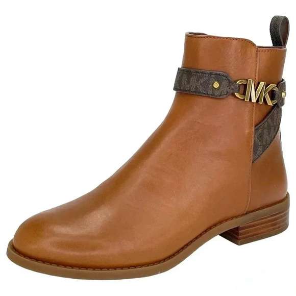 Michael Kors Farrah Saddle Leather Womens Ankle Boots Size 5M - Picture 2 of 13